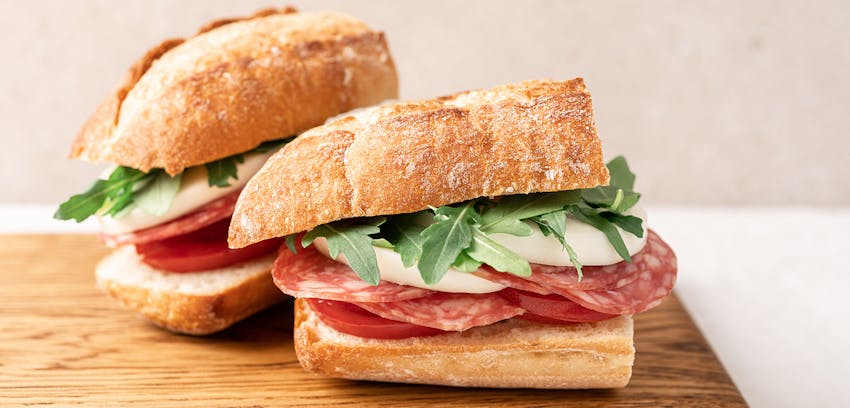 Best food and drink to take to the beach - Salami sandwiches