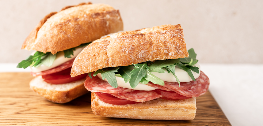 Best food and drink to take to the beach - Salami sandwiches Best food and drink to take to the beach - Salami sandwiches