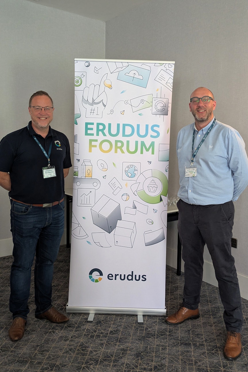 Erudus Out and About: Summer 2025 - Erudus User Forum, Erudus's Jon Shayler and Ste Pemberton Erudus Out and About: Summer 2025 - Erudus User Forum, Erudus's Jon Shayler and Ste Pemberton