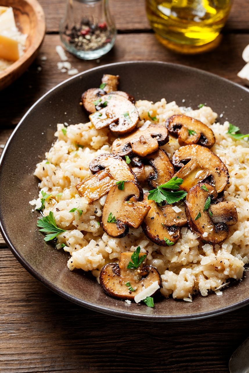 Mushroom guide - mushroom risotto Mushroom guide - mushroom risotto