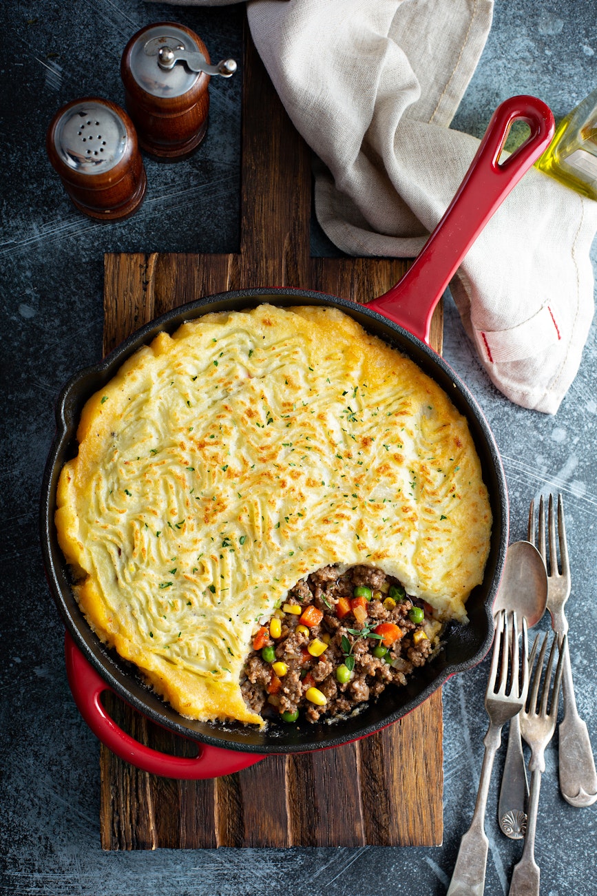 Best pub food - Shepherd's pie in pan