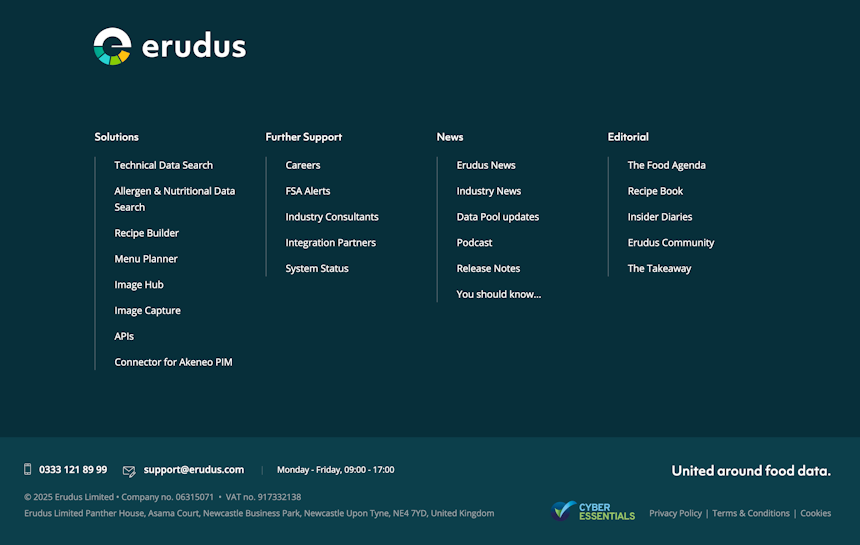 Cyber Essentials on Erudus website