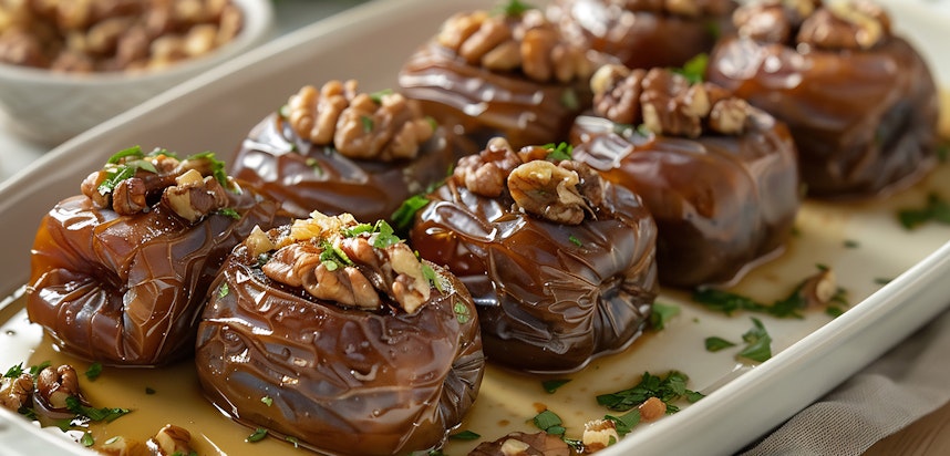 Festive canapé ideas - stuffed dates