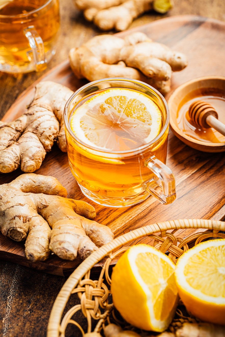 Best food and drink for a blocked nose - Ginger tea