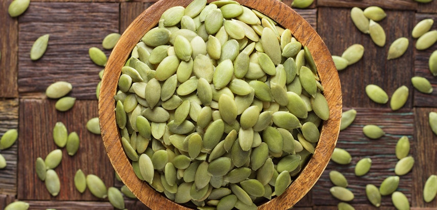 Best food and drink for a blocked nose  - pumpkin seeds