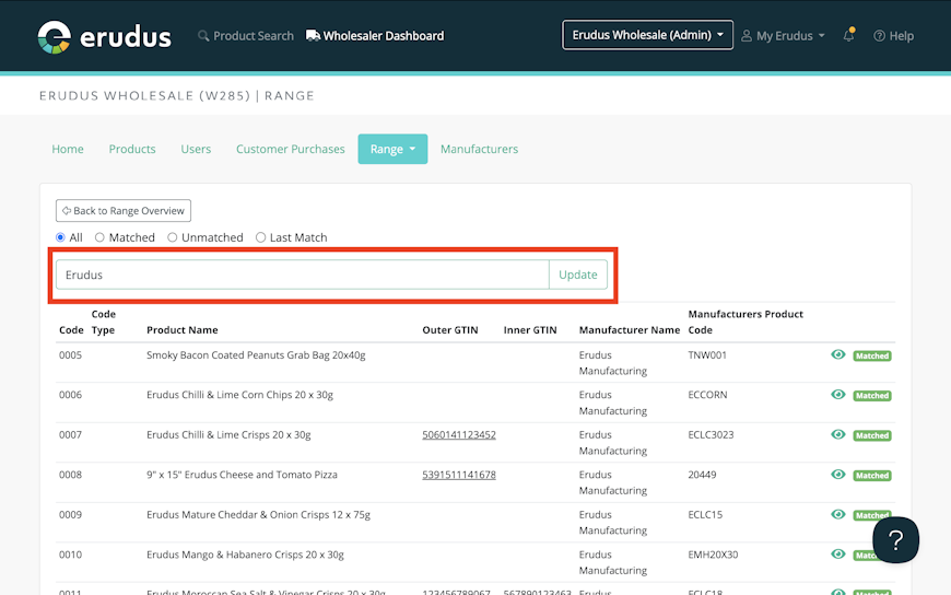 Viewing your Range List - Step 3 Viewing your Range List - Step 3