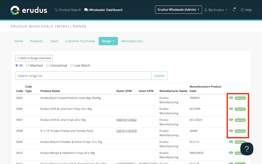 Viewing your Range List - Step 4