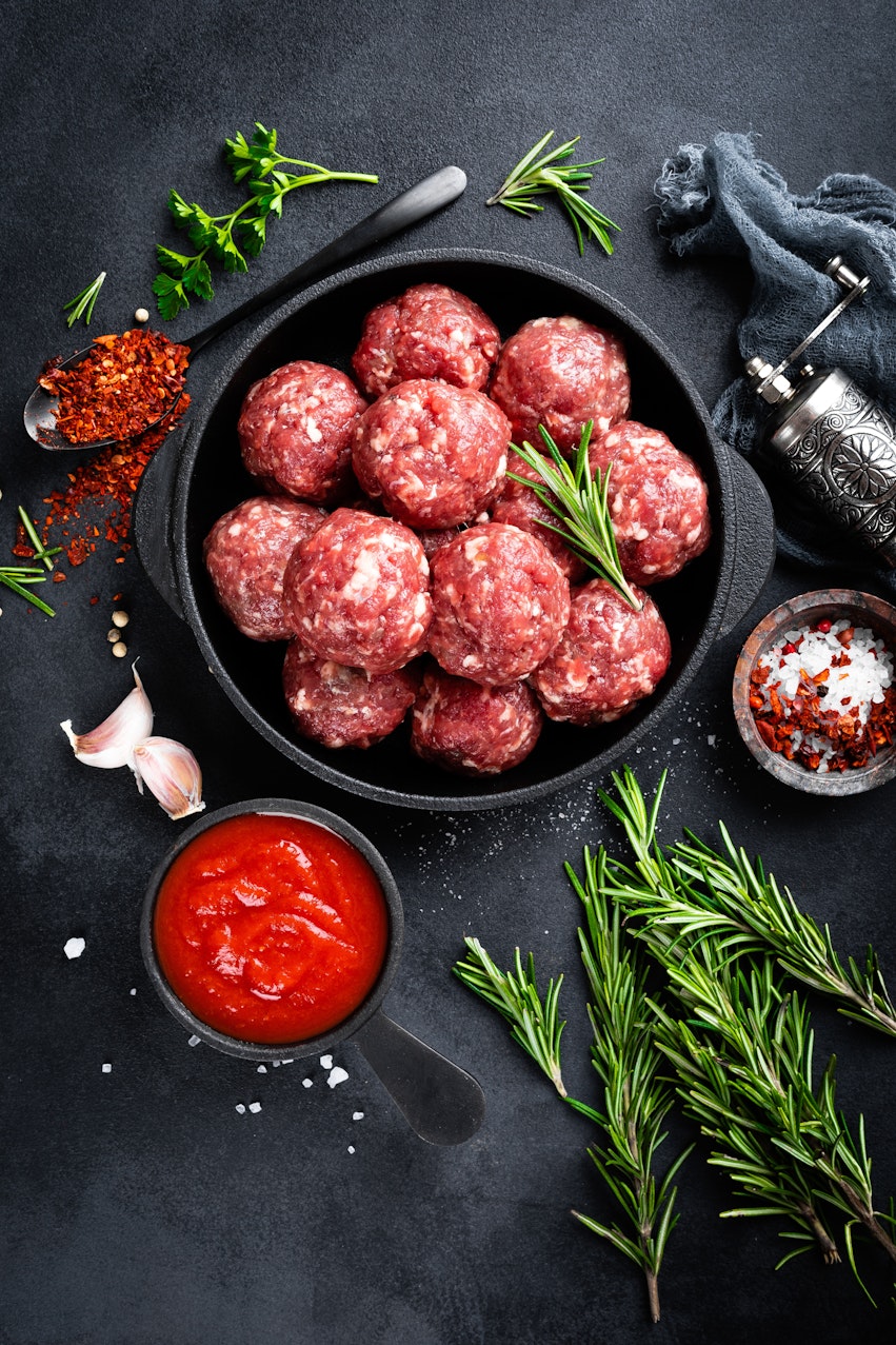What to add to meatballs to make them taste better - fresh, uncooked meatballs