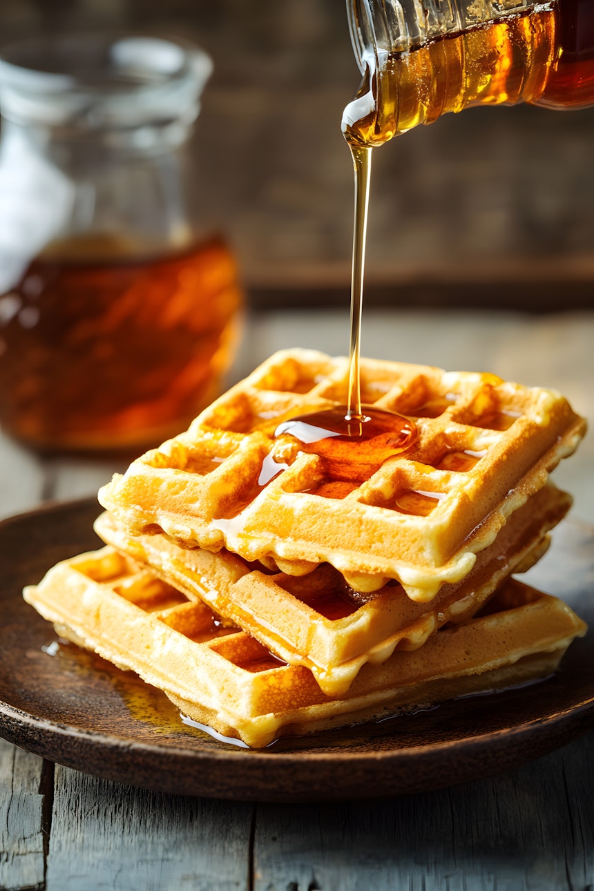 What can I put on waffles? Maple syrup