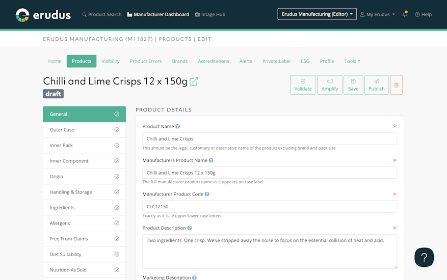 New Feature: Amplify - The Amplify button in the Product Editor