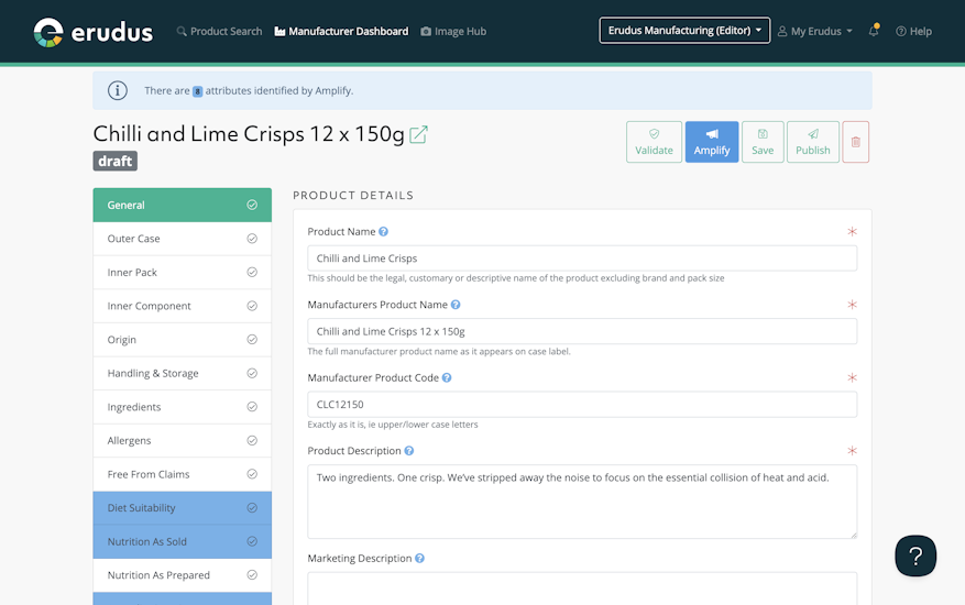 New Feature: Amplify - The Amplify button highlighting navs in Product Editor New Feature: Amplify - The Amplify button highlighting navs in Product Editor