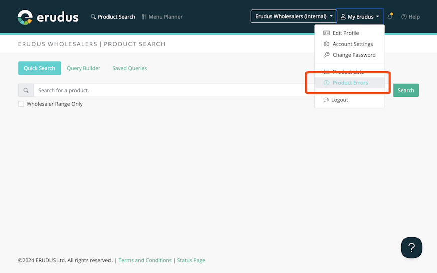Responding to product errors - Step 1 Responding to product errors - Step 1