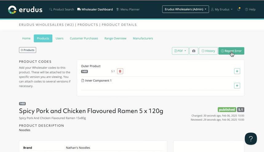 How to report a product error How to report a product error