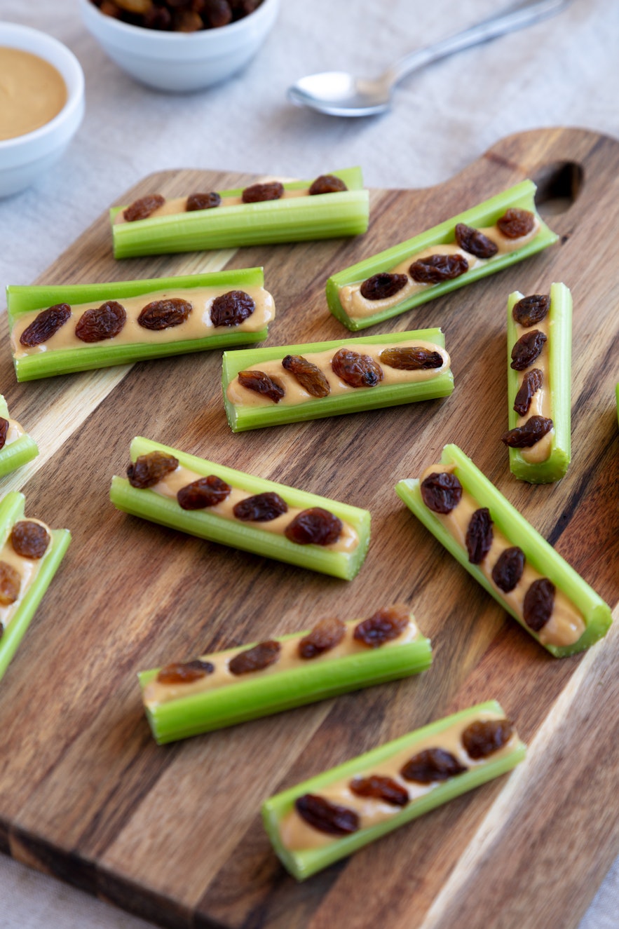 Most hydrating foods - ants on a log