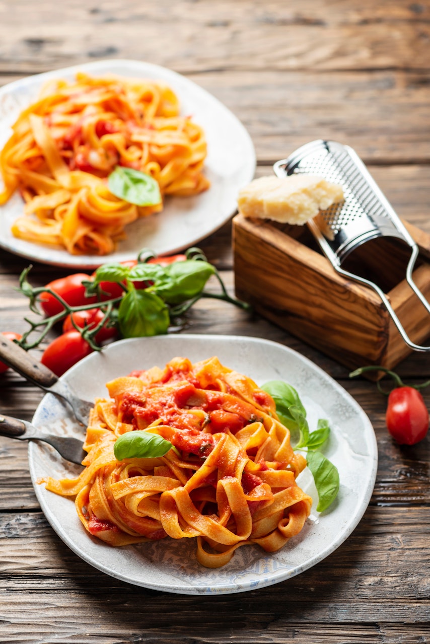 Most hydrating foods - tomato pasta