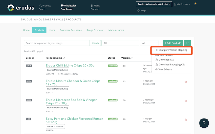 How to enable Automatic Version Stepping for product codes - Step 2 How to enable Automatic Version Stepping for product codes - Step 2
