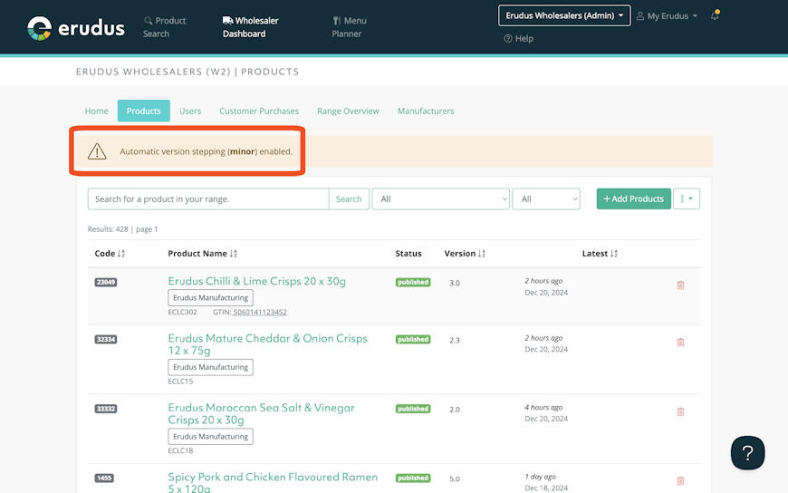How to enable Automatic Version Stepping for product codes - Step 4 How to enable Automatic Version Stepping for product codes - Step 4