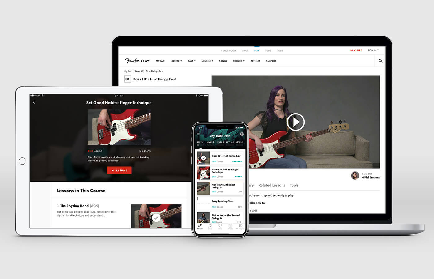 Fender Play Learn Mobile Apps