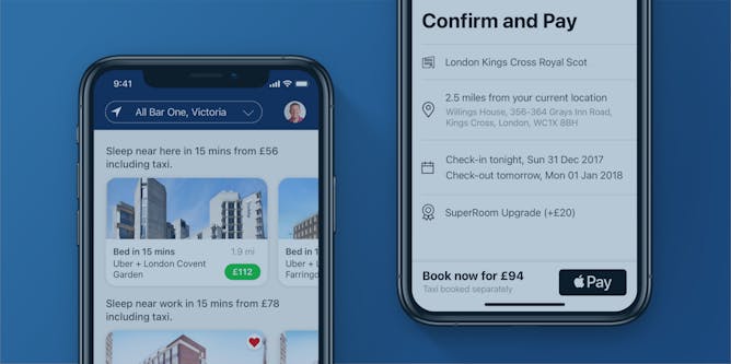 Travelodge in-app booking
