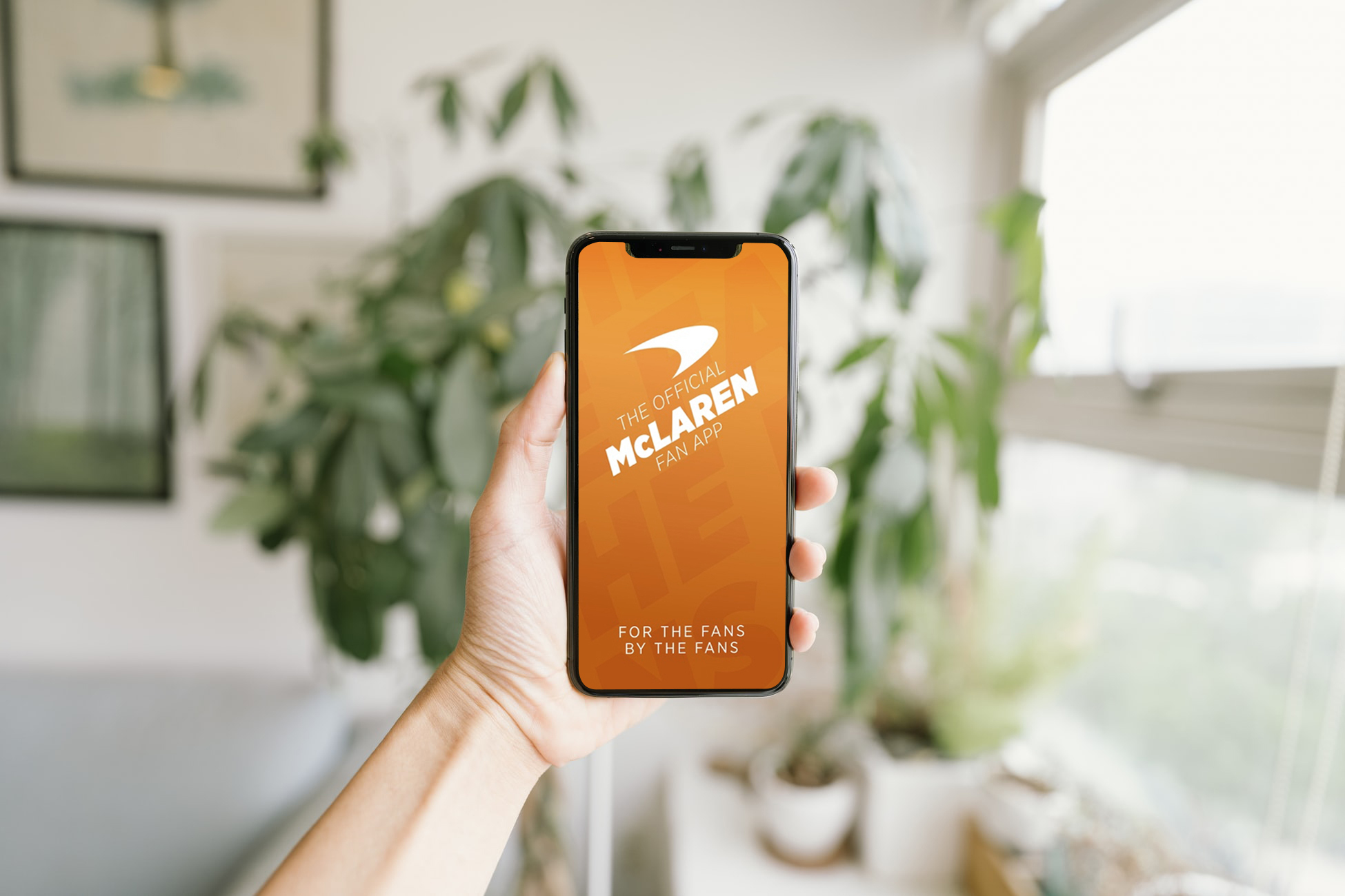 McLaren app screen on a mobile