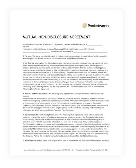 Mobile App Devleoper NDA