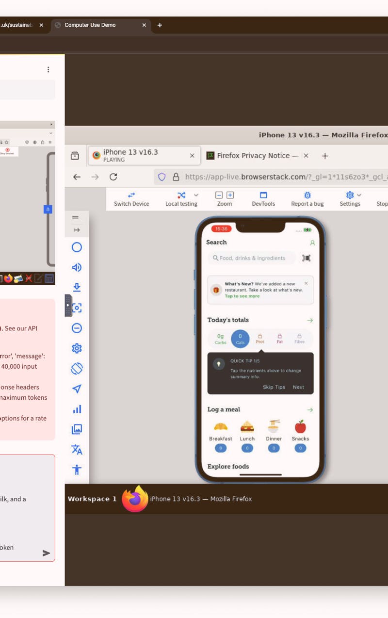 Using Claude for agentic goal-driven mobile testing