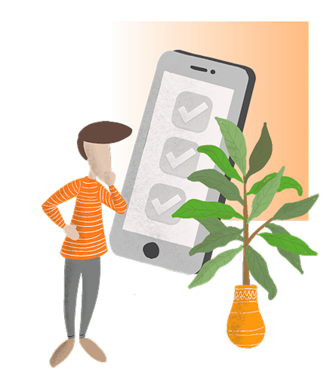 An illustration showing an app developer