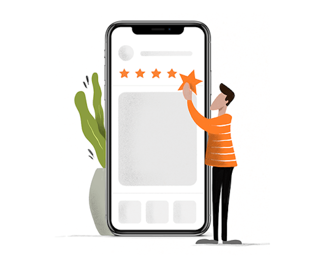 App ratings illustration