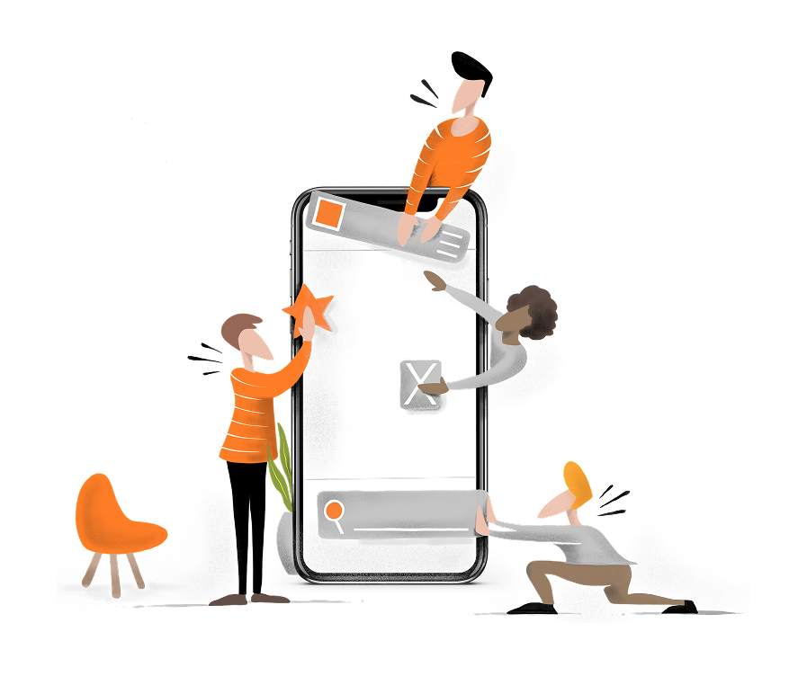 App concept design from mobile experts