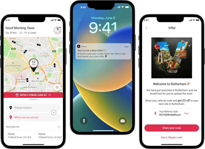 Veezu App Design