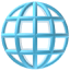 An icon showing the web