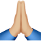 An emoji to represent prayer