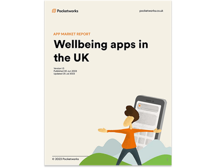 Cover of the Wellbeing Apps in the UK Report
