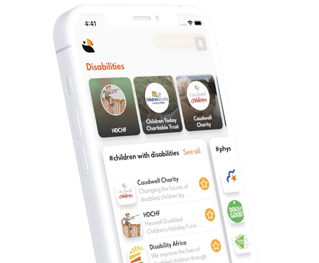 Toucan Giving mobile app