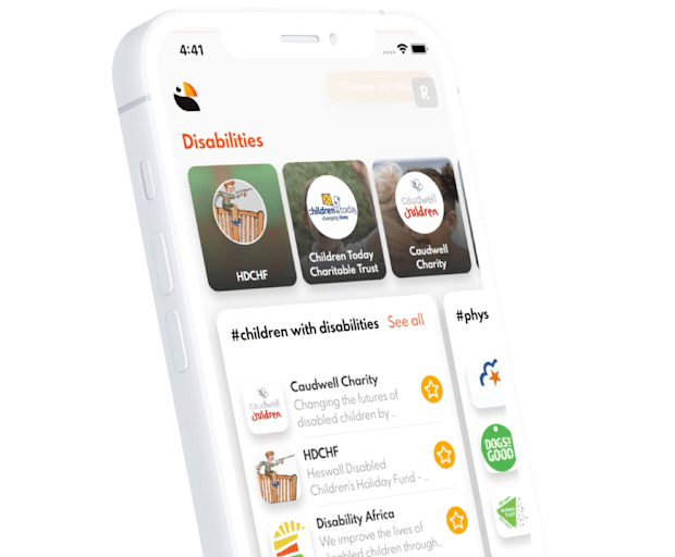 Toucan Giving mobile app