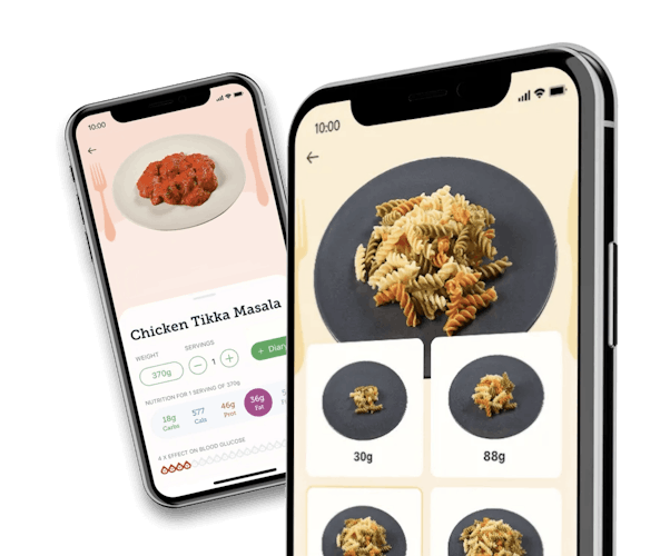 The Carbs & Cals mobile app