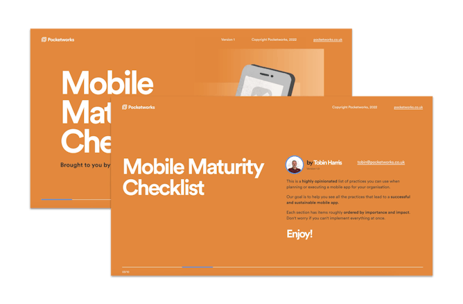 Mobile Maturity Checklist Preview