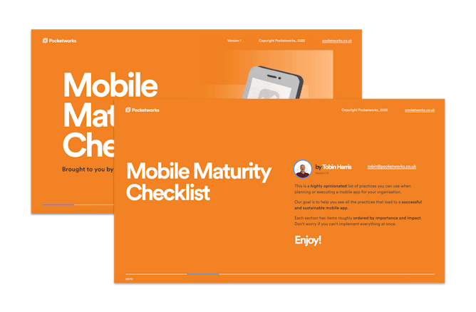 Mobile Maturity Checklist Preview