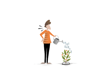 An illustration to demonstrate app growth