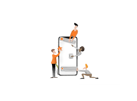 App UX design illustration