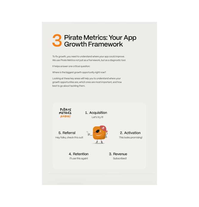 Pirate metrics: Your app growth framework