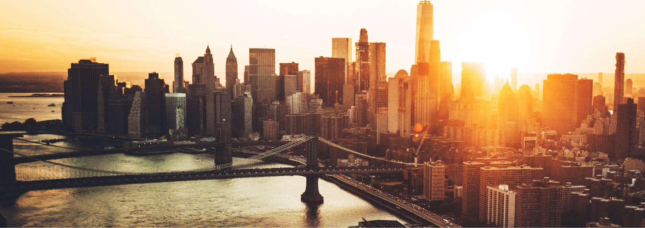 New York City skyline background photo