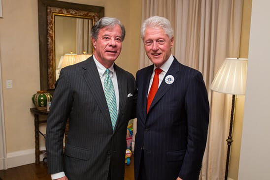 Dr. Antell and Bill Clinton Next to Eachother
