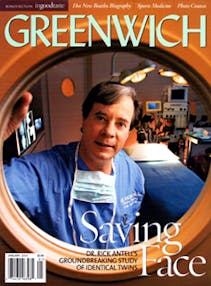 Cosmetic Surgeon Dr. Antell Greenwich magazine cover.