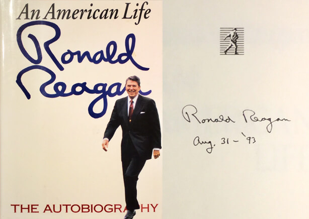 Ronald Reagan signed copy of An American Life Ronald Reagan 