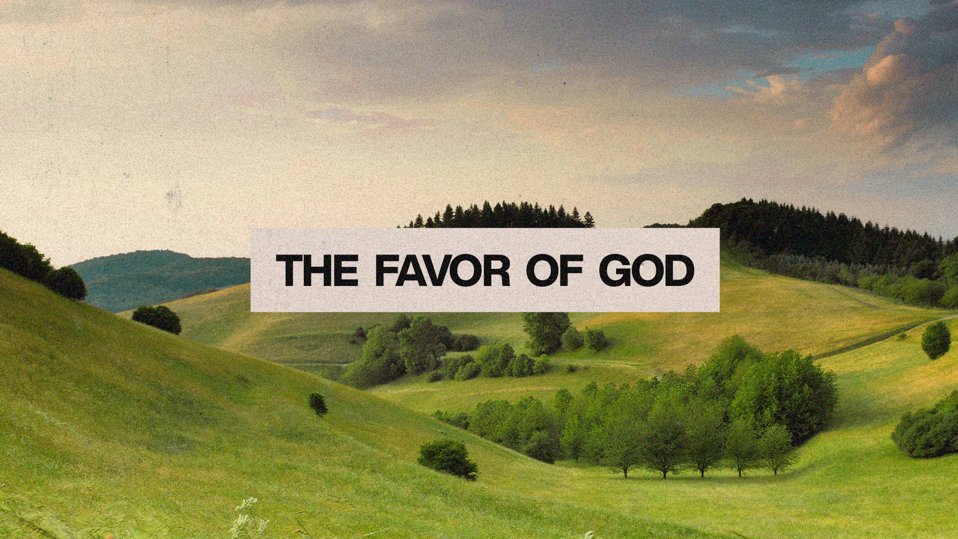 Series: The Favor of God