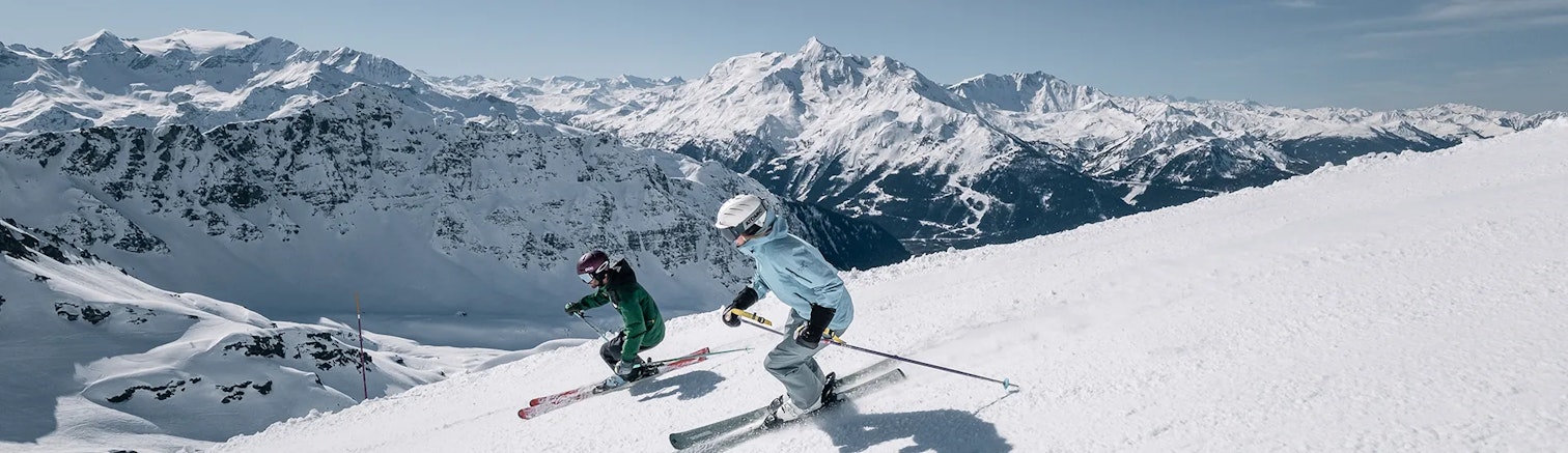 Skier sur les pistes de La Rosière