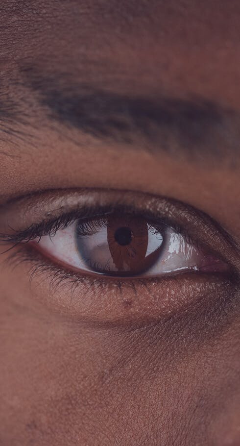 close up eye
