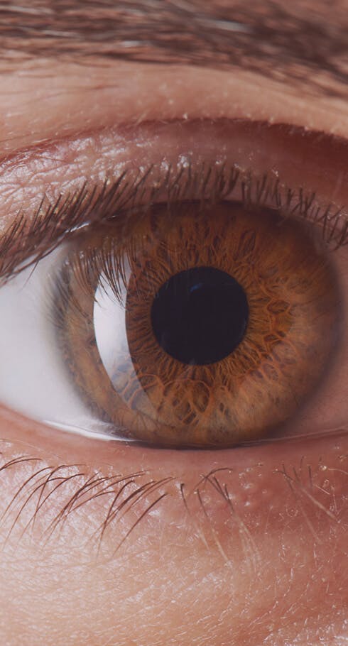 close up of eye