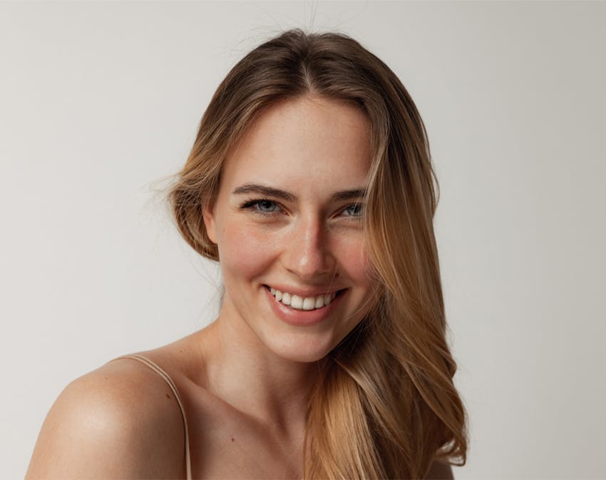 woman smiling